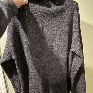 Cozy Charcoal Turtleneck Sweater
